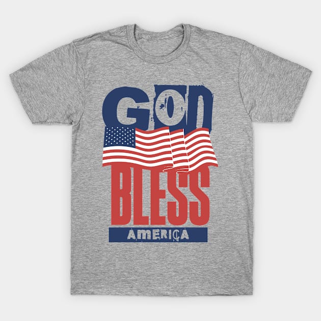 God Bless America T-Shirt by Teewyld